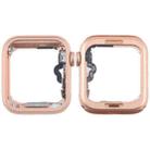 For Apple Watch Series 4 40MM GPS Aluminium Alloy Middle Frame Bezel Plate with Crown Spin Axis Flex Cable(Gold) - 1