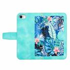 For iPhone SE 2022 / 2020 Floral Pattern Leather Phone Case with Lanyard(Green) - 3