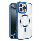 For iPhone 16 Pro Max Glaring CD Texture MagSafe Phone Case(Royal Blue) - 1