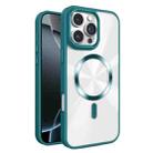 For iPhone 16 Pro Glaring CD Texture MagSafe Phone Case(Deep Green) - 1