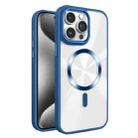 For iPhone 15 Pro Max Glaring CD Texture MagSafe Phone Case(Royal Blue) - 1