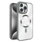 For iPhone 15 Pro Glaring CD Texture MagSafe Phone Case(Grey) - 1