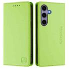 For Samsung Galaxy S24+ / S25+ 5G RC01 Dual-Folded Magnetic Suction RFID Leather Phone Case(Grass Green) - 2