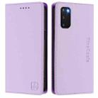 For Samsung Galaxy S20 RC01 Dual-Folded Magnetic Suction RFID Leather Phone Case(Light Purple) - 2