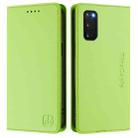 For Samsung Galaxy S20 FE RC01 Dual-Folded Magnetic Suction RFID Leather Phone Case(Grass Green) - 2