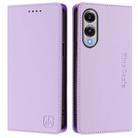 For Samsung Galaxy S25 Edge 5G RC01 Dual-Folded Magnetic Suction RFID Leather Phone Case(Light Purple) - 2