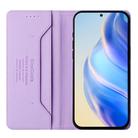 For Samsung Galaxy S25 Edge 5G RC01 Dual-Folded Magnetic Suction RFID Leather Phone Case(Light Purple) - 3