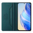 For Samsung Galaxy S25 Edge 5G RC01 Dual-Folded Magnetic Suction RFID Leather Phone Case(Dark Green) - 3