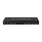 Measy MT4324 4K 30Hz 2 In 4 Out HDMI Matrix Switch Support Seamless Switching, EU Plug(Black) - 1