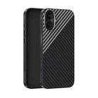 For iPhone 16 Plus ABEEL C Carbon Fiber Series 6D Micro Relief MagSafe Phone Case(Black Grey) - 1