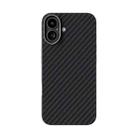 For iPhone 16 ABEEL C Carbon Fiber Series 6D Micro Relief MagSafe Phone Case(Black) - 2