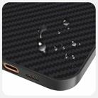 For iPhone 16 ABEEL C Carbon Fiber Series 6D Micro Relief MagSafe Phone Case(Black Blue) - 3