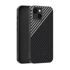 For iPhone 15 ABEEL C Carbon Fiber Series 6D Micro Relief MagSafe Phone Case(Black Grey) - 1