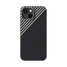 For iPhone 15 ABEEL C Carbon Fiber Series 6D Micro Relief MagSafe Phone Case(Black Grey) - 2