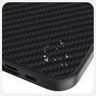 For iPhone 16e ABEEL C Carbon Fiber Series 6D Micro Relief MagSafe Phone Case(Black Blue) - 3