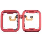 For Apple Watch Series 6 40MM LTE Aluminium Alloy Middle Frame Bezel Plate with Crown Spin Axis Flex Cable(Red) - 1