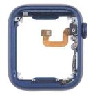 For Apple Watch Series 6 44MM LTE Aluminium Alloy Middle Frame Bezel Plate with Crown Spin Axis Flex Cable(Blue) - 3