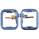 For Apple Watch Series 7 41MM LTE Aluminium Alloy Middle Frame Bezel Plate with Crown Spin Axis Flex Cable(Blue) - 1