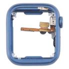 For Apple Watch Series 7 41MM LTE Aluminium Alloy Middle Frame Bezel Plate with Crown Spin Axis Flex Cable(Blue) - 2