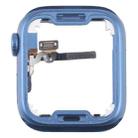 For Apple Watch Series 7 41MM LTE Aluminium Alloy Middle Frame Bezel Plate with Crown Spin Axis Flex Cable(Blue) - 3