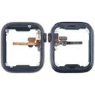 For Apple Watch Series 7 / 8 / 9 41MM LTE Aluminium Alloy Middle Frame Bezel Plate with Crown Spin Axis Flex Cable(Midnight) - 1