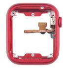 For Apple Watch Series 7 / 8 / 9 41MM LTE Aluminium Alloy Middle Frame Bezel Plate with Crown Spin Axis Flex Cable(Red) - 2