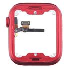 For Apple Watch Series 7 / 8 / 9 41MM LTE Aluminium Alloy Middle Frame Bezel Plate with Crown Spin Axis Flex Cable(Red) - 3