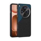For OPPO Find X8 Ultra ABEEL C Carbon Fiber Series 6D Micro Relief MagSafe Phone Case(Black Blue) - 1