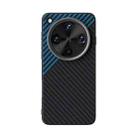 For OPPO Find X8 Ultra ABEEL C Carbon Fiber Series 6D Micro Relief MagSafe Phone Case(Black Blue) - 2