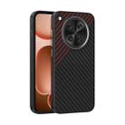 For OPPO Find X8s ABEEL C Carbon Fiber Series 6D Micro Relief MagSafe Phone Case(Black Red) - 1