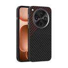 For OPPO Find X8s+ ABEEL C Carbon Fiber Series 6D Micro Relief MagSafe Phone Case(Black Red) - 1
