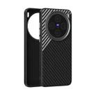 For vivo X200 ABEEL C Carbon Fiber Series 6D Micro Relief MagSafe Phone Case(Black Grey) - 1