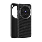 For vivo X200 Pro ABEEL C Carbon Fiber Series 6D Micro Relief MagSafe Phone Case(Black) - 1