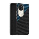 For vivo S20 ABEEL C Carbon Fiber Series 6D Micro Relief MagSafe Phone Case(Black Blue) - 1