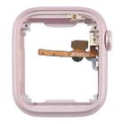 For Apple Watch Series 9 41MM LTE Aluminium Alloy Middle Frame Bezel Plate with Crown Spin Axis Flex Cable(Pink) - 2