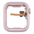 For Apple Watch Series 9 45MM LTE Aluminium Alloy Middle Frame Bezel Plate with Crown Spin Axis Flex Cable(Pink) - 2