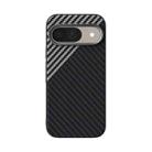 For Google Pixel 9 ABEEL C Carbon Fiber Series 6D Micro Relief MagSafe Phone Case(Black Grey) - 2