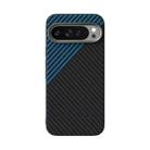 For Google Pixel 9 Pro ABEEL C Carbon Fiber Series 6D Micro Relief MagSafe Phone Case(Black Blue) - 2