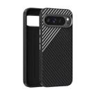 For Google Pixel 9 Pro XL ABEEL C Carbon Fiber Series 6D Micro Relief MagSafe Phone Case(Black Grey) - 1