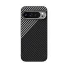 For Google Pixel 9 Pro XL ABEEL C Carbon Fiber Series 6D Micro Relief MagSafe Phone Case(Black Grey) - 2