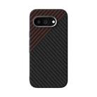 For Google Pixel 9a ABEEL C Carbon Fiber Series 6D Micro Relief MagSafe Phone Case(Black Red) - 2