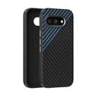 For Google Pixel 9a ABEEL C Carbon Fiber Series 6D Micro Relief MagSafe Phone Case(Black Blue) - 1