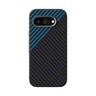 For Google Pixel 9a ABEEL C Carbon Fiber Series 6D Micro Relief MagSafe Phone Case(Black Blue) - 2