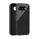 For Google Pixel 9a ABEEL C Carbon Fiber Series 6D Micro Relief MagSafe Phone Case(Black Grey) - 1