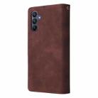 For Samsung Galaxy A16 5G Multifunctional Frosted Zipper Wallet Leather Phone Case(Coffee) - 3