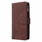 For Samsung Galaxy A06 4G Multifunctional Frosted Zipper Wallet Leather Phone Case(Coffee) - 2