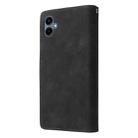 For Samsung Galaxy A07 4G / 5G Multifunctional Frosted Zipper Wallet Leather Phone Case(Black) - 3