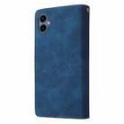 For Samsung Galaxy A07 4G / 5G Multifunctional Frosted Zipper Wallet Leather Phone Case(Blue) - 3