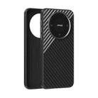 For Huawei Mate 60 ABEEL C Carbon Fiber Series 6D Micro Relief MagSafe Phone Case(Black Grey) - 1