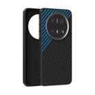 For Huawei Mate 70 Pro / 70 Pro+ ABEEL C Carbon Fiber Series 6D Micro Relief MagSafe Phone Case(Black Blue) - 1